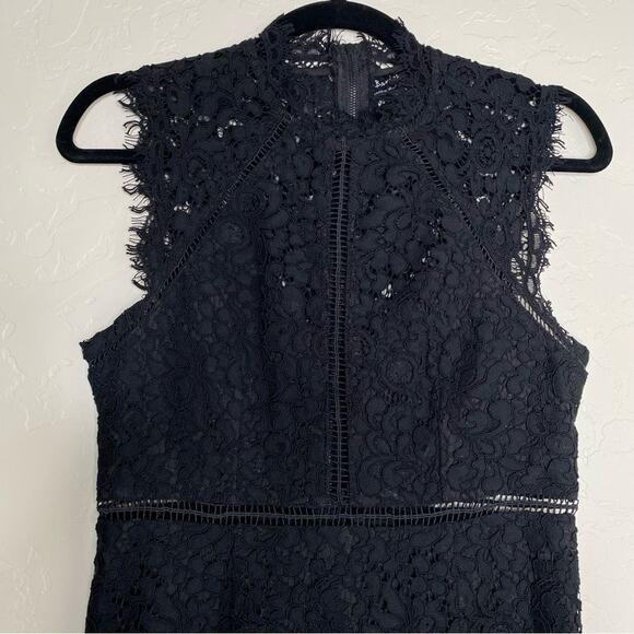 Bardot Lace Panel Dress in Black Small - Picture 2 of 10